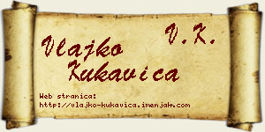 Vlajko Kukavica vizit kartica